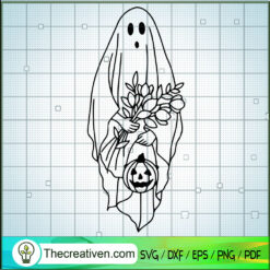 Boo Funny Flower SVG Cut File for Cricut & Silhouette
