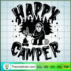 Happy Camper Jason Voohees SVG Cut File for Cricut & Silhouette