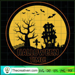 Happy Halloween Dark Night SVG Cut File for Cricut & Silhouette