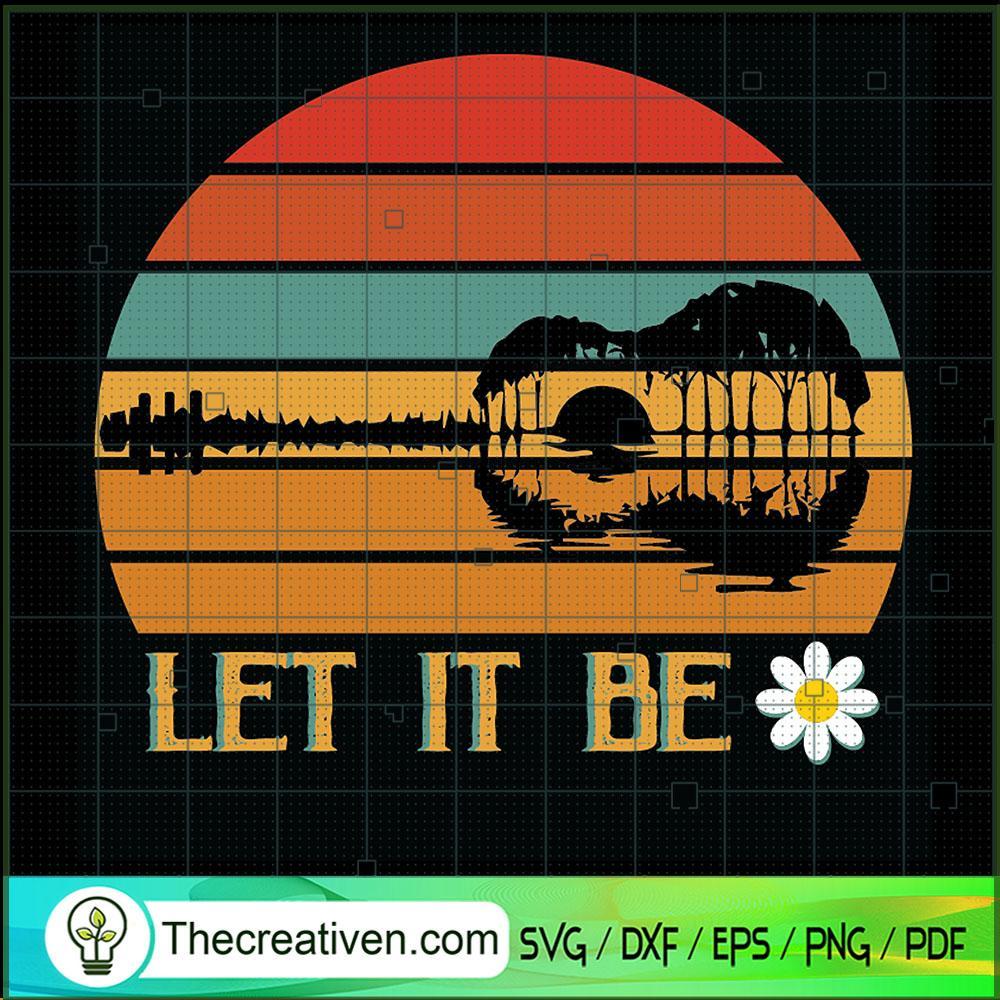 Let It Be Music Guitar Lover SVG, Guitar Lover SVG, Peace Love SVG 1 Let It Be Music Guitar Lover SVG, Guitar Lover SVG, Peace Love SVG