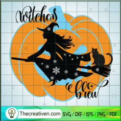 Halloween Witch Party SVG Cut File for Cricut & Silhouette