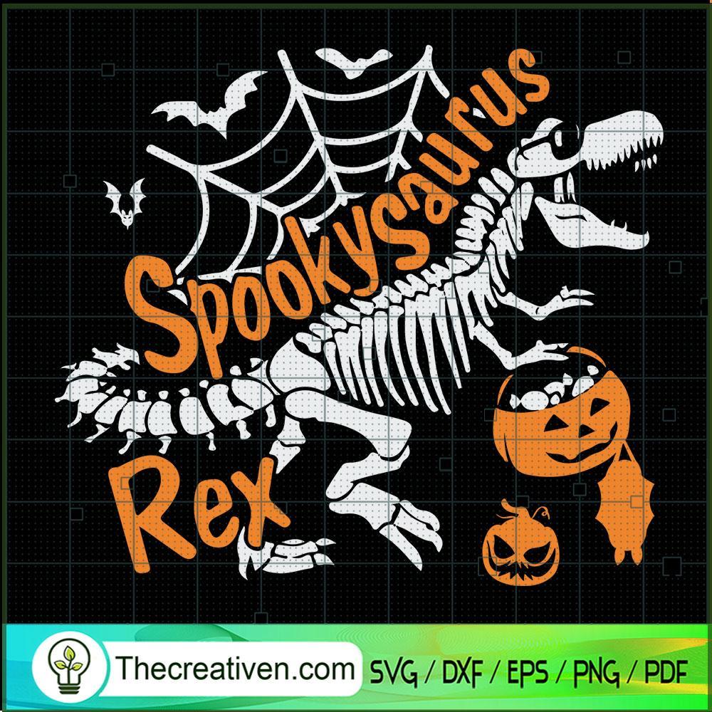 Spookysaurus Rex SVG Cut File for Cricut & Silhouette 1 Spookysaurus Rex SVG Cut File for Cricut & Silhouette