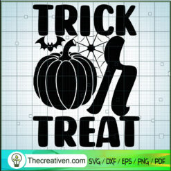 Trick or Treat Halloween SVG Cut File for Cricut & Sil Design 41776