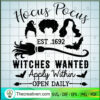 Hocus Pocus Co Est .1692 Wit SVG Cut File for Cricut 3 6 copy 6