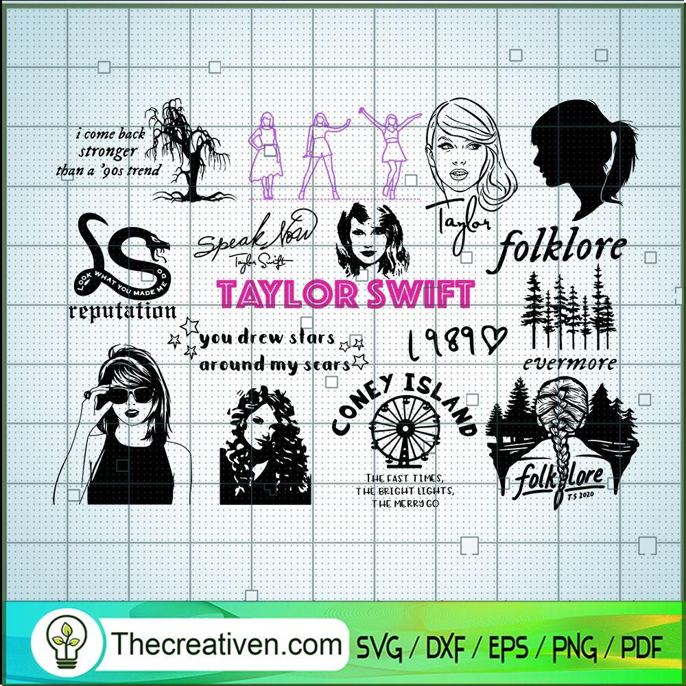 Taylor Swift Bundle SVG, Taylor Swift SVG, Bundle SVG 1 Taylor Swift Bundle SVG, Taylor Swift SVG, Bundle SVG