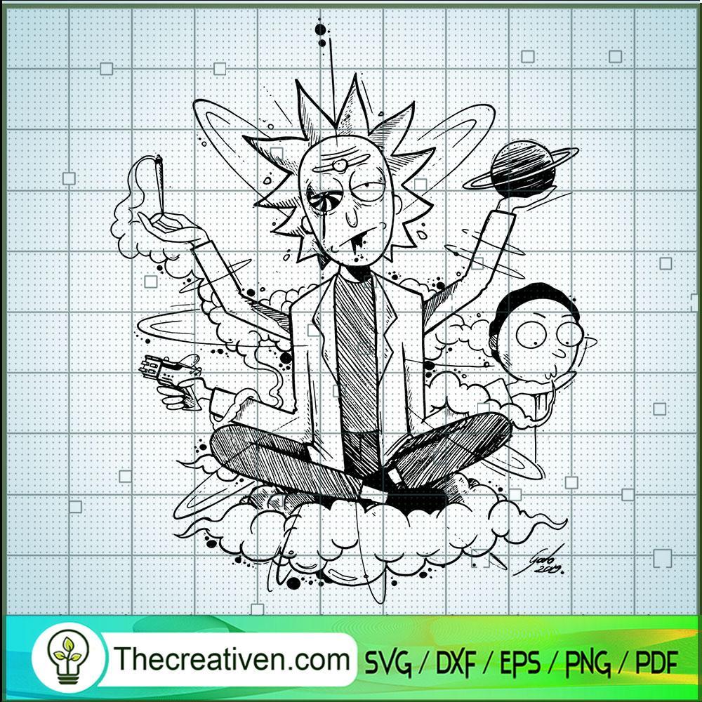 Scare Rick And Morty SVG, Cartoon SVG, Movie SVG 1 Scare Rick And Morty SVG, Cartoon SVG, Movie SVG