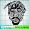 Tupac Face Details SVG, Tupac Rapper SVG, Rapper US SVG 3 2pac Svg File Tupac Shakur Svg copy