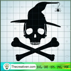 Skull Witch Dead SVG Cut File for Cricut & Silhouette
