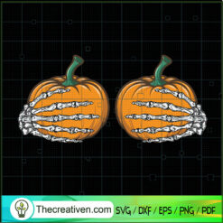 Hand Take Double Pumpkin SVG Cut File for Cricut & Silhouette