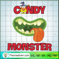 Candy Monster SVG Cut File for Cricut & Silhouette