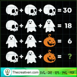 Calculation Halloween SVG Cut File for Cricut & Silhouette