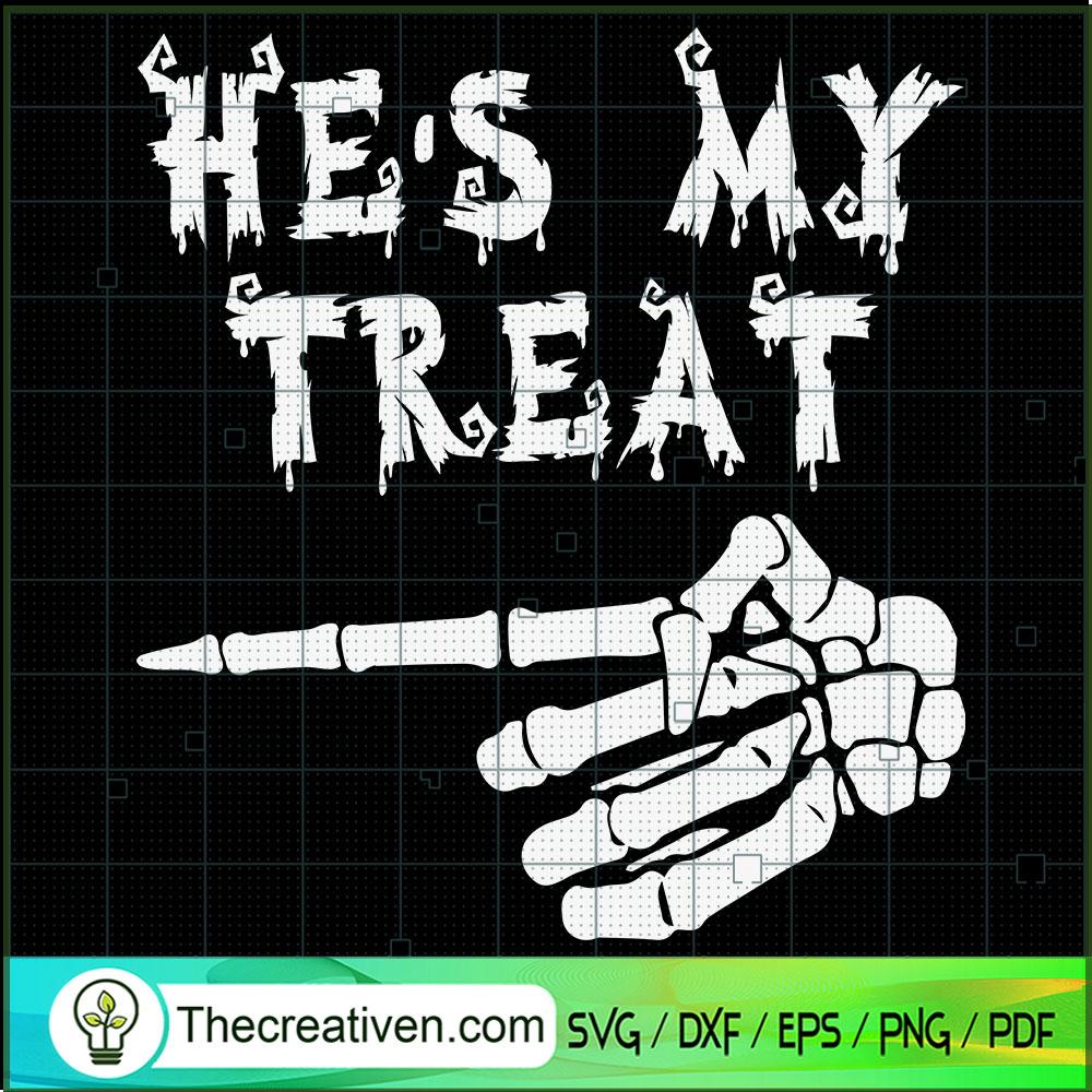 He's My Treat SVG Cut File for Cricut & Silhouette 1 He's My Treat SVG Cut File for Cricut & Silhouette