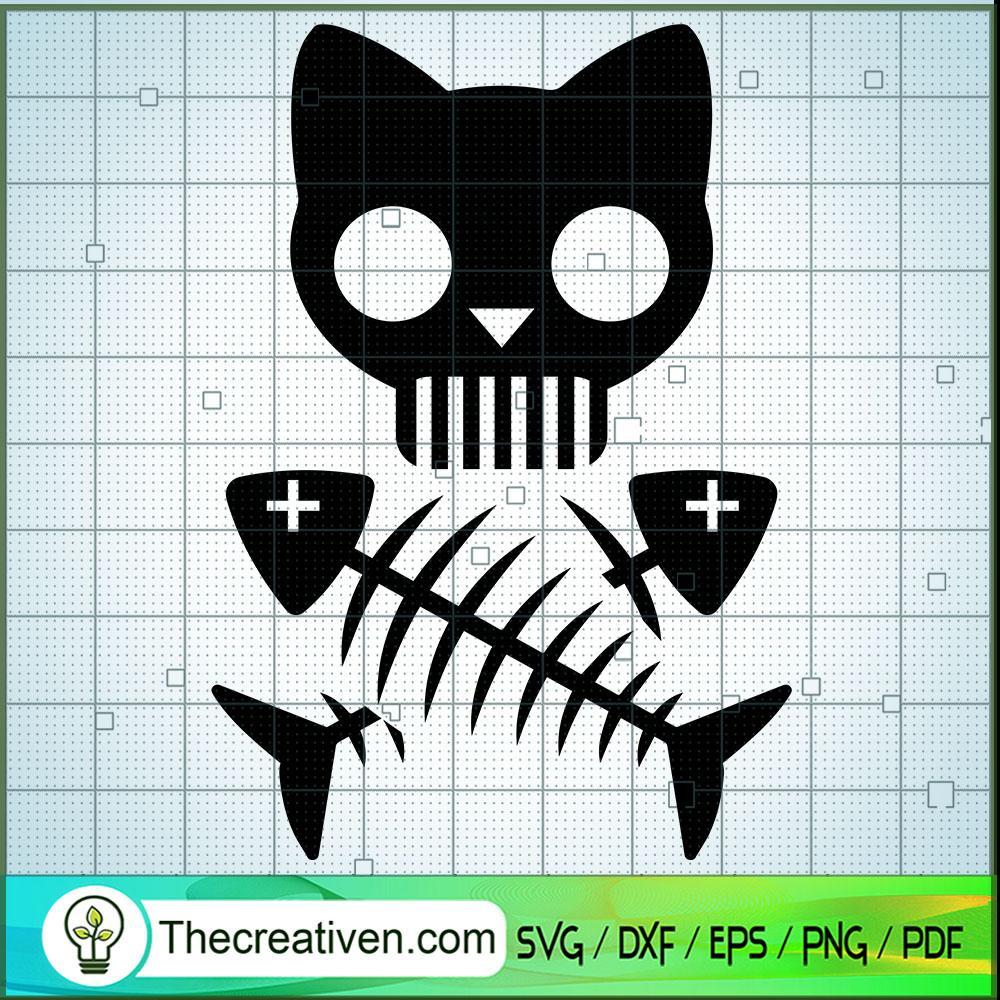 Cat Skeleton SVG Cut File for Cricut & Silhouette 1 Cat Skeleton SVG Cut File for Cricut & Silhouette