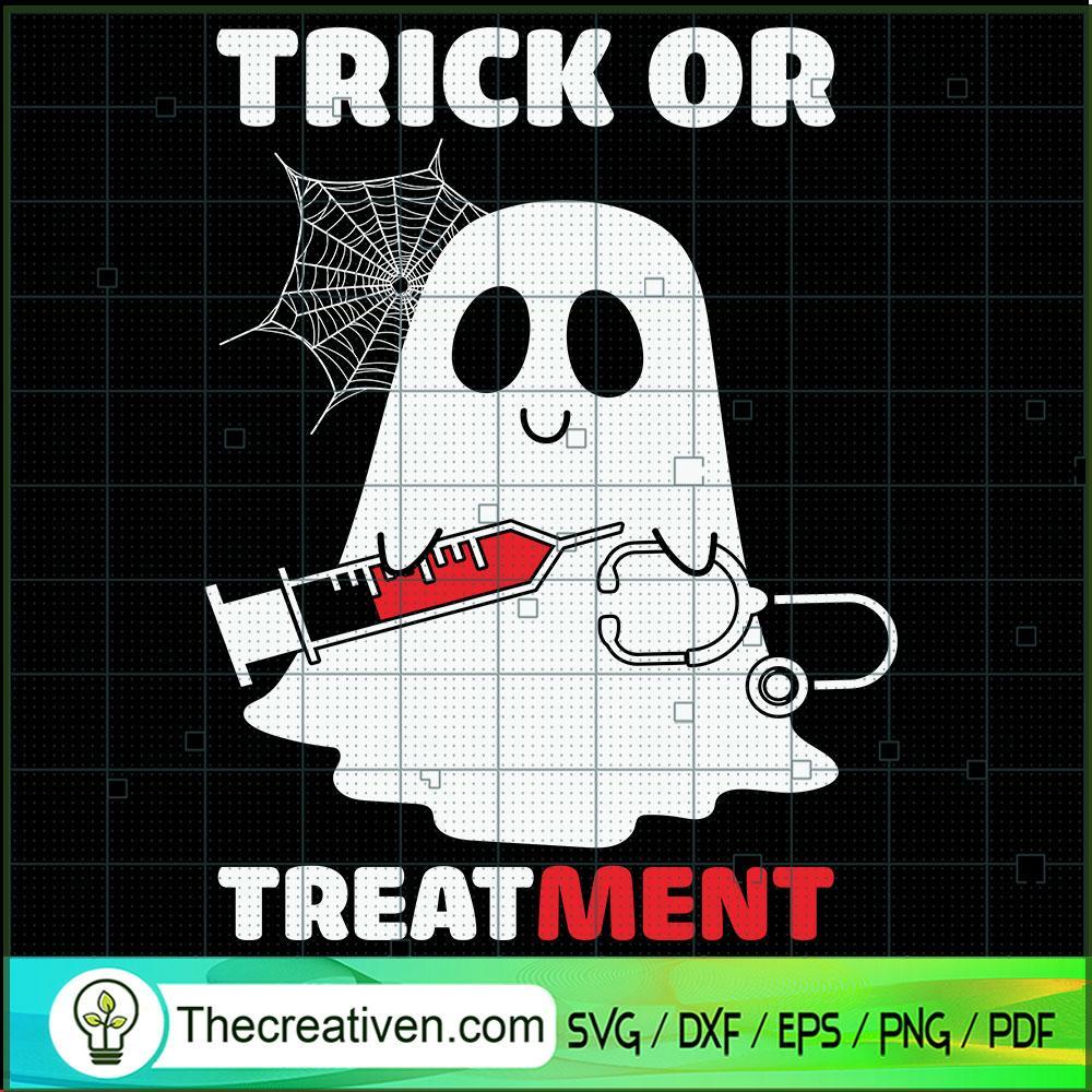 Trick Or Treatment SVG Cut File for Cricut & Silhouette 1 Trick Or Treatment SVG Cut File for Cricut & Silhouette