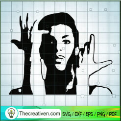 Prince Raise Hand SVG, Purple Rain SVG, Prince Rogers Nelson SVG