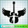Prince Guitar Angle SVG, Purple Rain SVG, Prince Rogers Nelson SVG