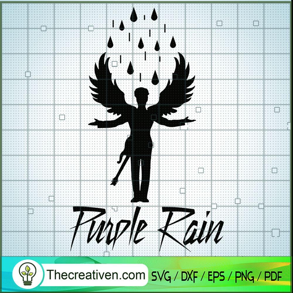 Purple Rain Prince Angel SVG Cut File for Cricut & Silhouette 1 Purple Rain Prince Angel SVG Cut File for Cricut & Silhouette