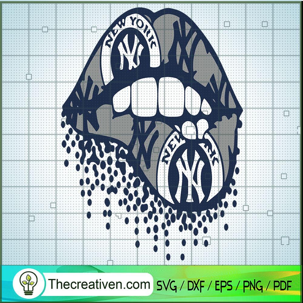 New York Yankee Lips SVG, New York Yankee SVG, MLB Fan SVG 1 New York Yankee Lips SVG, New York Yankee SVG, MLB Fan SVG