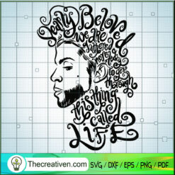 Prince Purple Rain Called Life SVG Cut File for Cricut & Silhouette