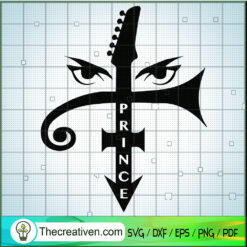 Prince Purple Rain Electric  SVG Cut File for Cricut