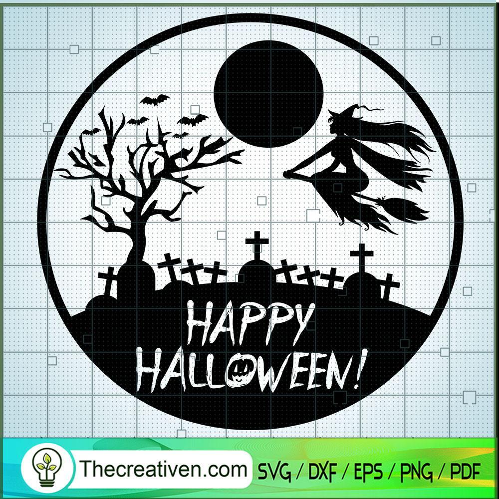Happy Halloween In Circle SVG, Halloween SVG, Horror SVG 1 Happy Halloween In Circle SVG, Halloween SVG, Horror SVG