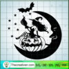 Halloween Sexy Witch SVG, Halloween SVG, Horror SVG 3 Halloween Sexy Witch On Moon 1 copy