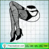 Sexy Femoral SVG Cut File for Cricut & Silhouette 2 legs copy