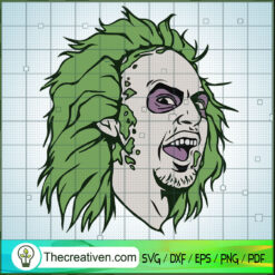 Colorful Face Beetlejuice SVG Cut File for Cricut & Silhouette