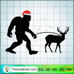 Bigfoot Funny Christmas SVG Cut File for Cricut & Silhouette