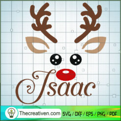 Isaac Christmas SVG Cut File for Cricut & Silhouette