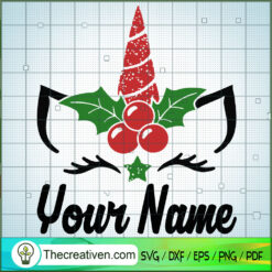 Your Name Christmas SVG Cut File for Cricut & Silhouette