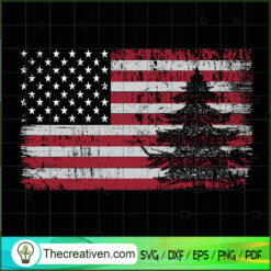 Christmas Usa Flag SVG Cut File for Cricut & Silhouett Design 40032