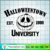 Halloweentown Est 1998 University SVG Cut File for Cricut & Silhouette