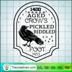 1400 Aged Crows Pickled Ridd SVG Cut File for Cricut