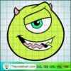 Face Of Mike Wazowski SVG, Monster SVG, Walt Disney SVG 2 Monsters 14 PNG copy