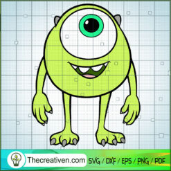 Mike Wazowski SVG, Monster SVG, Walt Disney SVG
