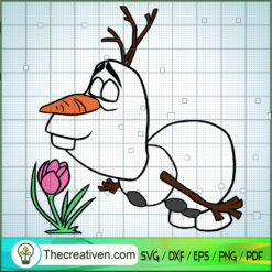 Olaf Smell Flower SVG Cut File for Cricut & Silhouette