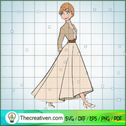 Anna Frozen Princess SVG Cut File for Cricut & Silhouette