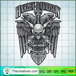 Harley Skull Motorcyles SVG Cut File for Cricut & Silhouette