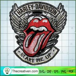 Harley Davidson Start Me Up SVG Cut File for Cricut & Silhouette