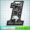 Harley Davidson Number One SVG Cut File for Cricut & Silhouette