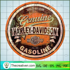 Genuine Harley Davidson Gasoline SVG Cut File for Cricut & Silhouette