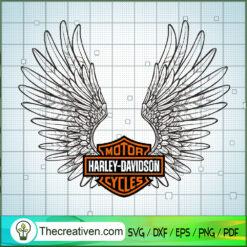Harley Davidson Wings SVG Cut File for Cricut & Silhouette