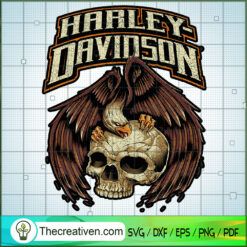 Harley Davidson Horror Logo SVG Cut File for Cricut & Silhouette