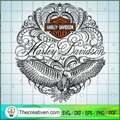 Pattern Logo Harley-Davidson SVG Cut File for Cricut & Silhouette