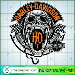 Harley-Davidson Skull Logo SVG Cut File for Cricut & Silhouette