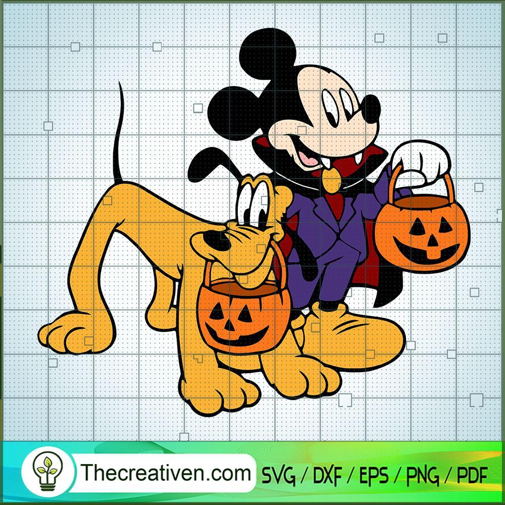 Mickey And Pluto Take A Pumpkin SVG, Mickey SVG, Halloween SVG 1 Mickey And Pluto Take A Pumpkin SVG, Mickey SVG, Halloween SVG