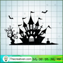 Haunted Free SVG Cut File for Cricut & Silhouette Design 39451