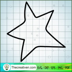 Star SVG Free, Draw Outline SVG Free, Free SVG For Cricut Silhouette