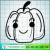 Cute Pumpkin Free SVG Cut File for Cricut & Silhouette 3 halloween doodle 03 copy
